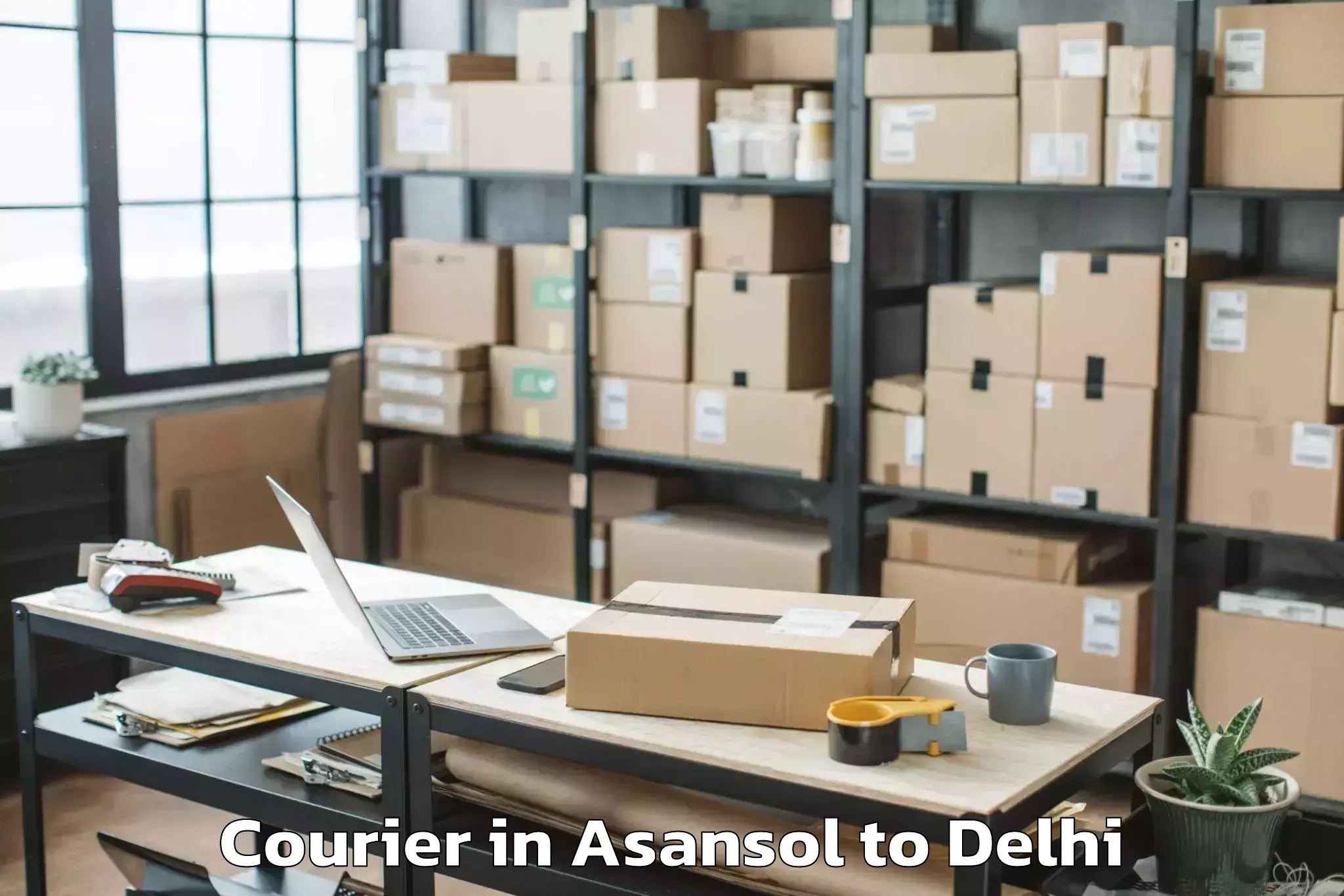 Leading Asansol to Alipur Courier Provider